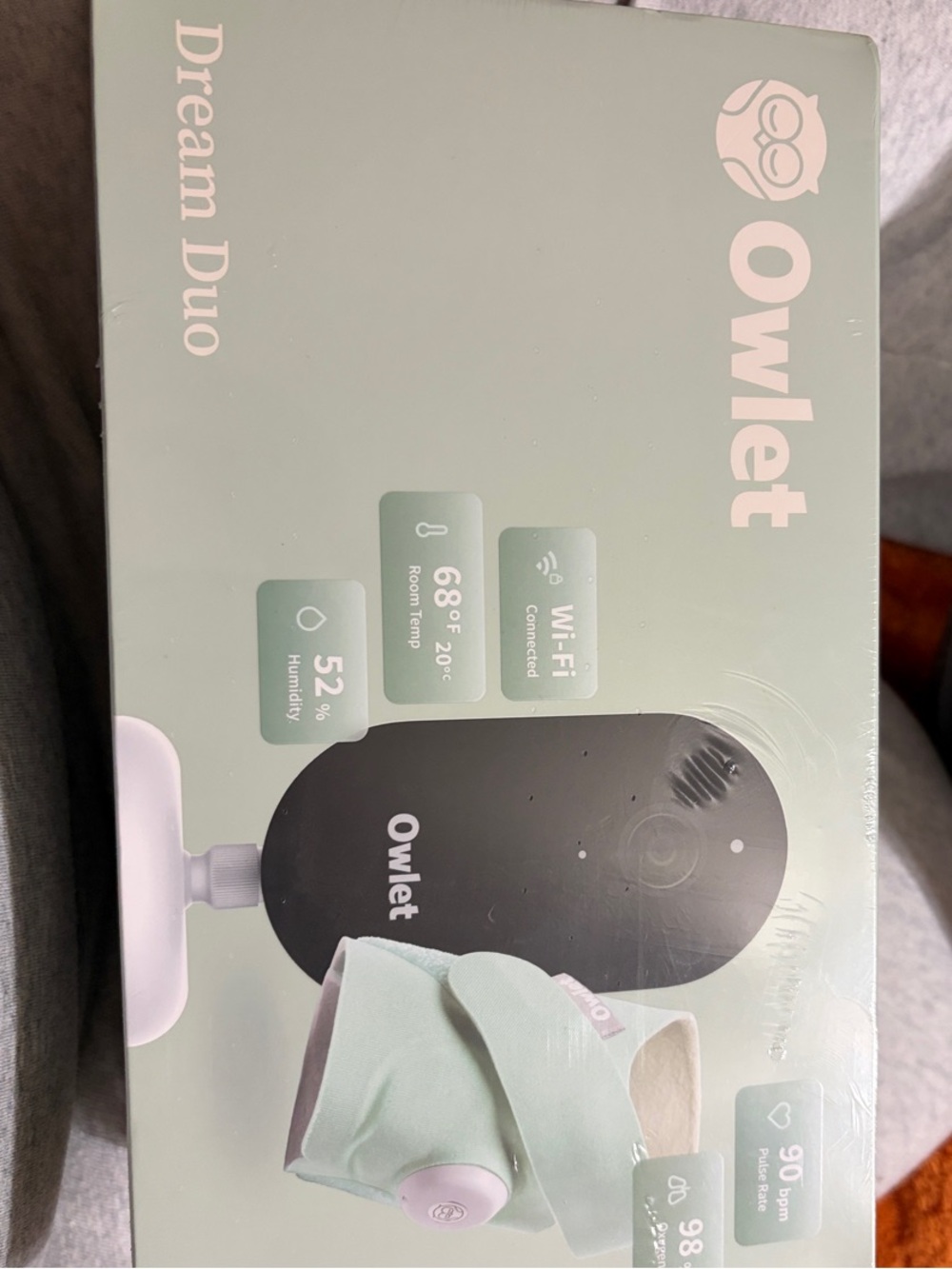 Owlet Dream Duo Baby Monitor & Smart Sock - Mint
